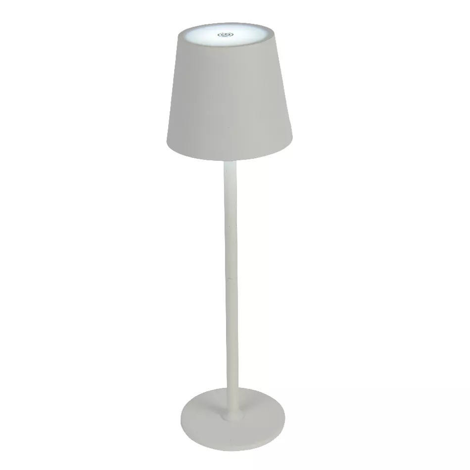 Lampe de table sans fil rechargeable USB 48 LED (H37 cm) Brooklyn Blanc
