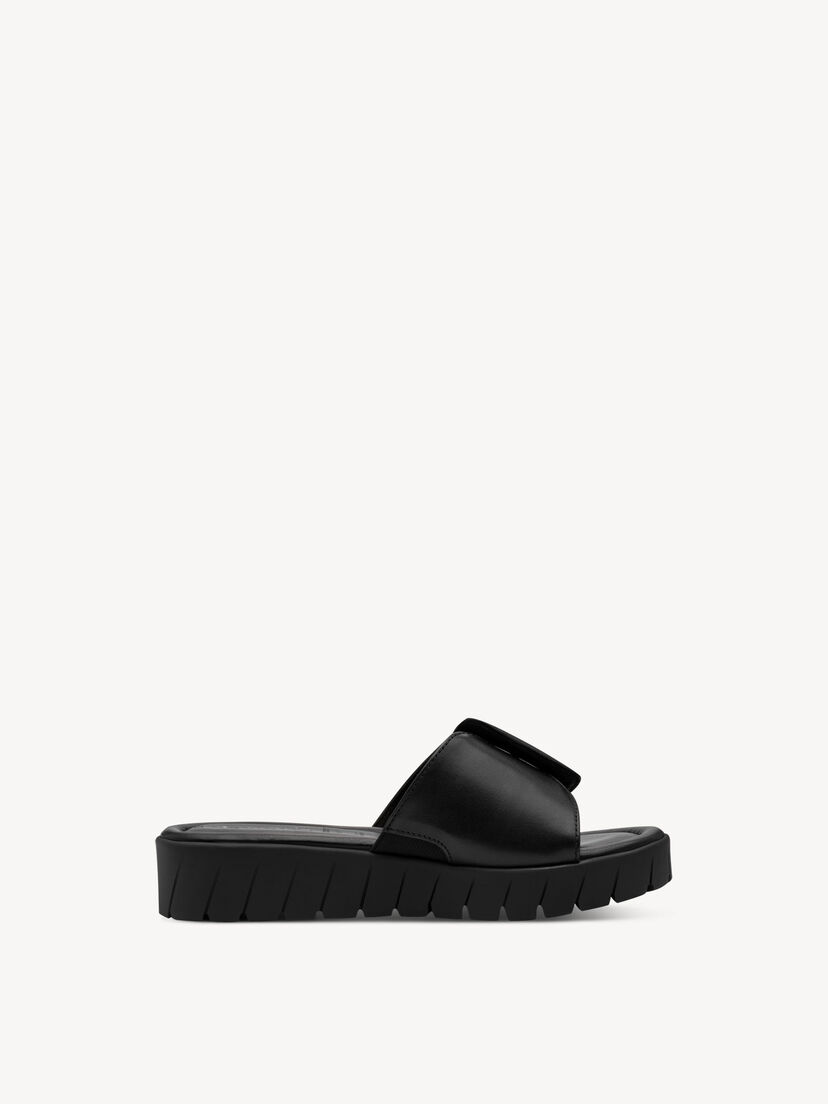 Leren Slipper - zwart