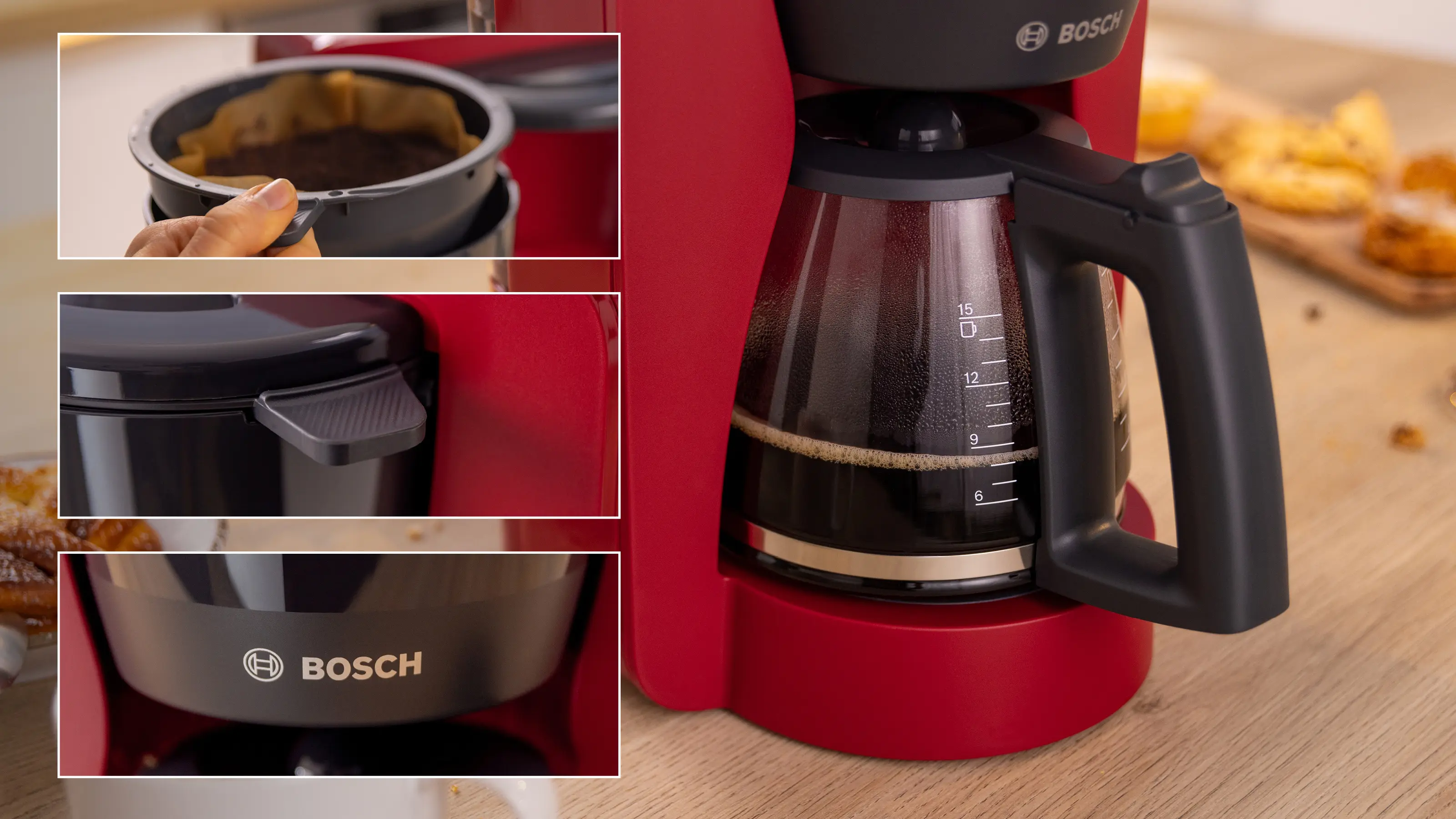 Koffiezetter MyMoment Rood TKA3M134