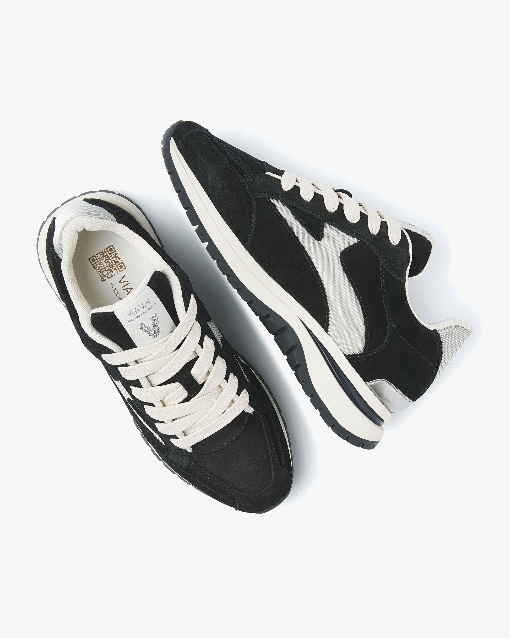 VIA VAI zwarte dames sneakers Usher Riggs