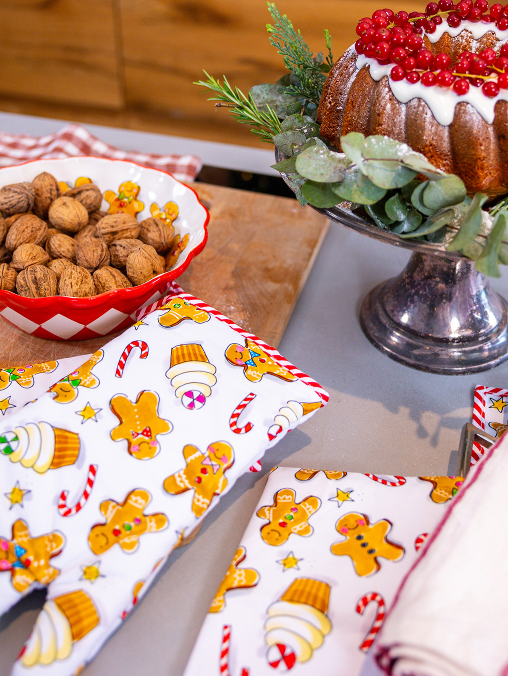 Ovenwant Kerst Gingerbread Cupcakes