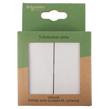 Schneider Merten System-M Serieschakelaar Polarwit