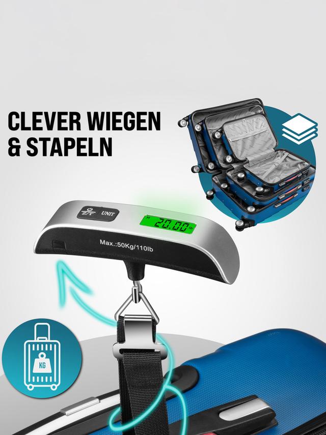 Komfortables reisen mit 3-teiligem Kofferset