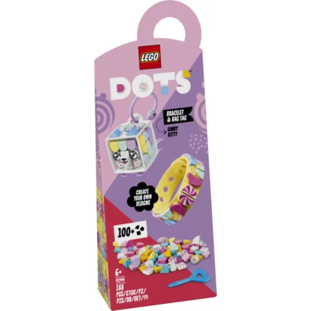 LEGO® DOTS 41944 Candy Kitty Armband & Taschenanhänger