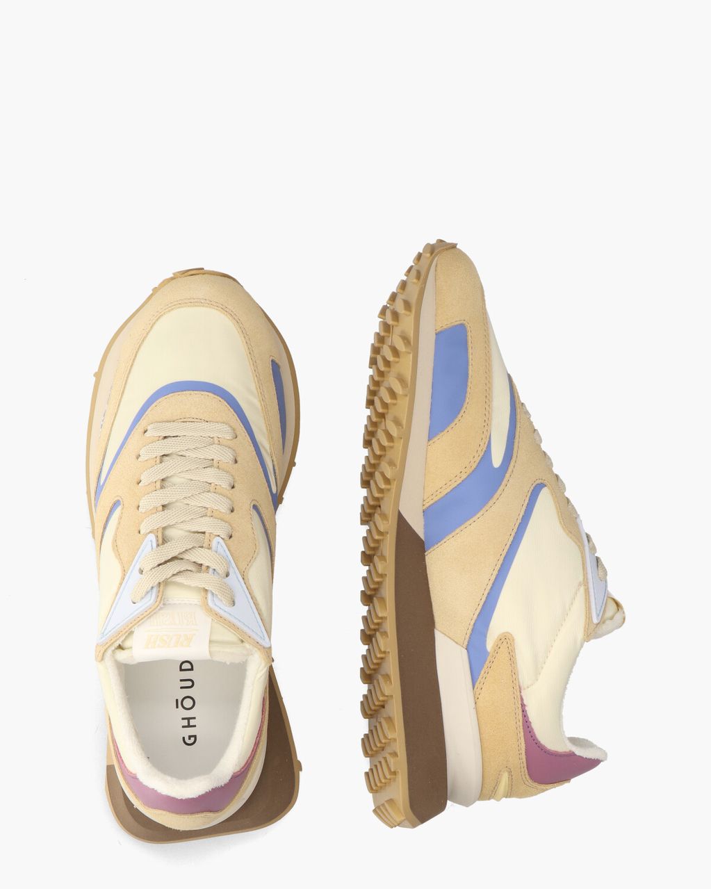 Ghoud Rush Groove 2.0 Ecru/Multicolor Damessneakers