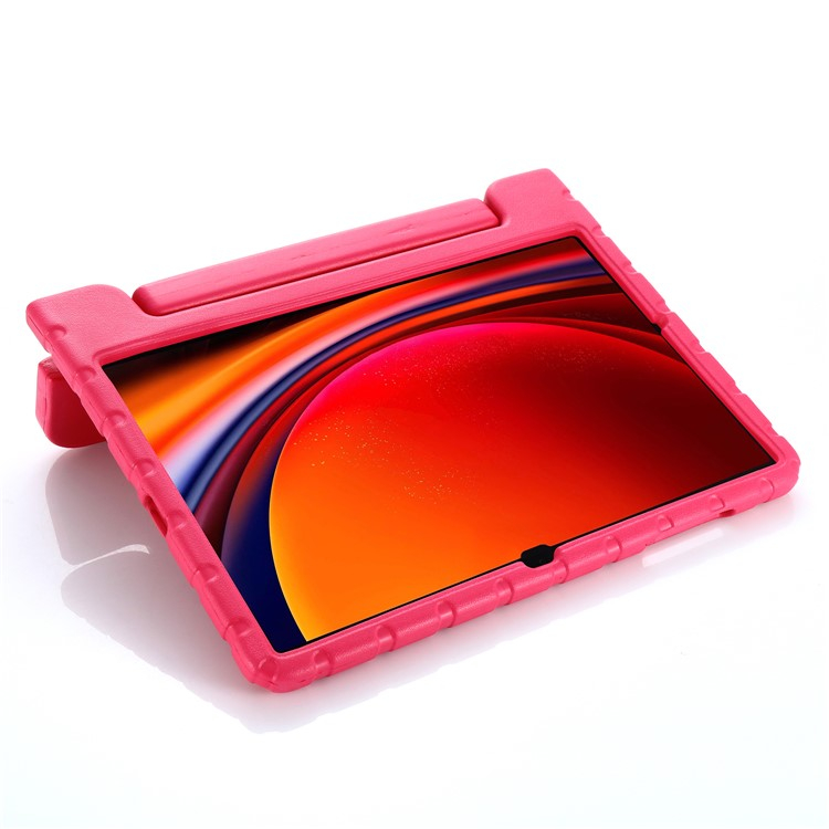 Samsung Galaxy Tab S9 FE  Plus / S9  Plus Stossfeste Kinder Schaumstoff Schutz Hülle   Griff   Standfunktion - Pink