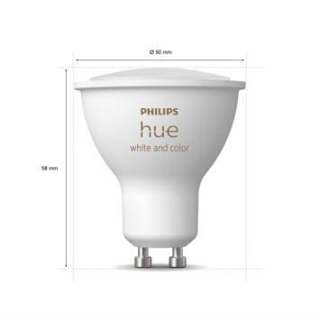 Philips Hue spot - wit en gekleurd licht 6W - 2 pack - GU10