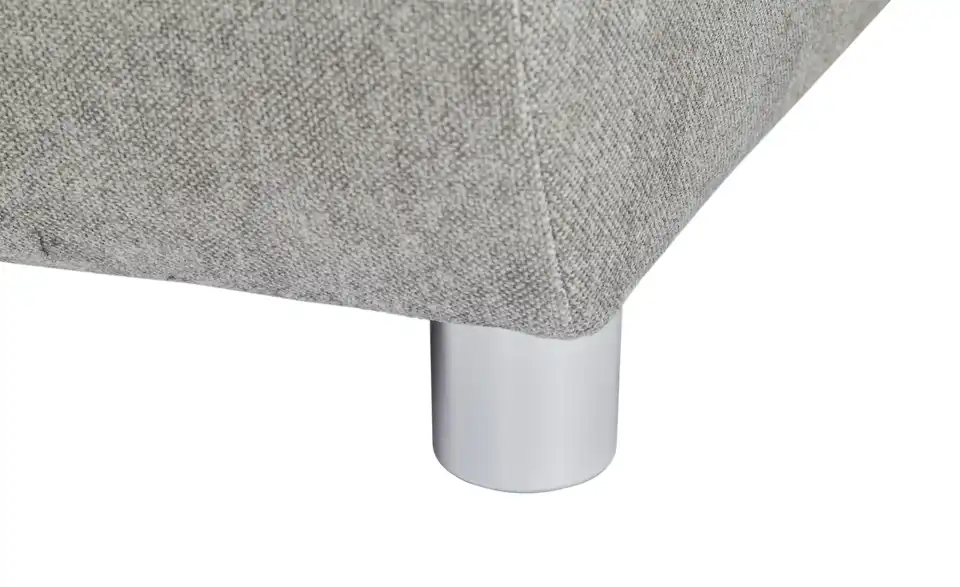 Ecksofa Arissa de Luxe Grau rechts Webstoff