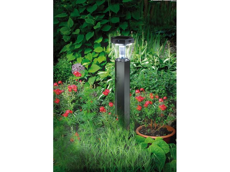 Brennenstuhl Sockelleuchte SOLAR silber Solarleuchte mit Erdspiess