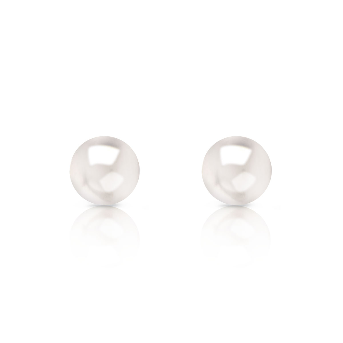 Boucles d'oreilles or 750 jaune perles de culture de Chine