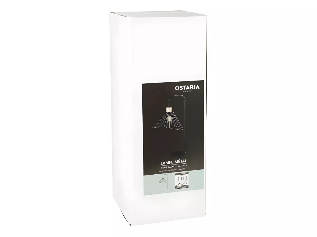 Lampe de bureau filaire métal H47 Ostaria