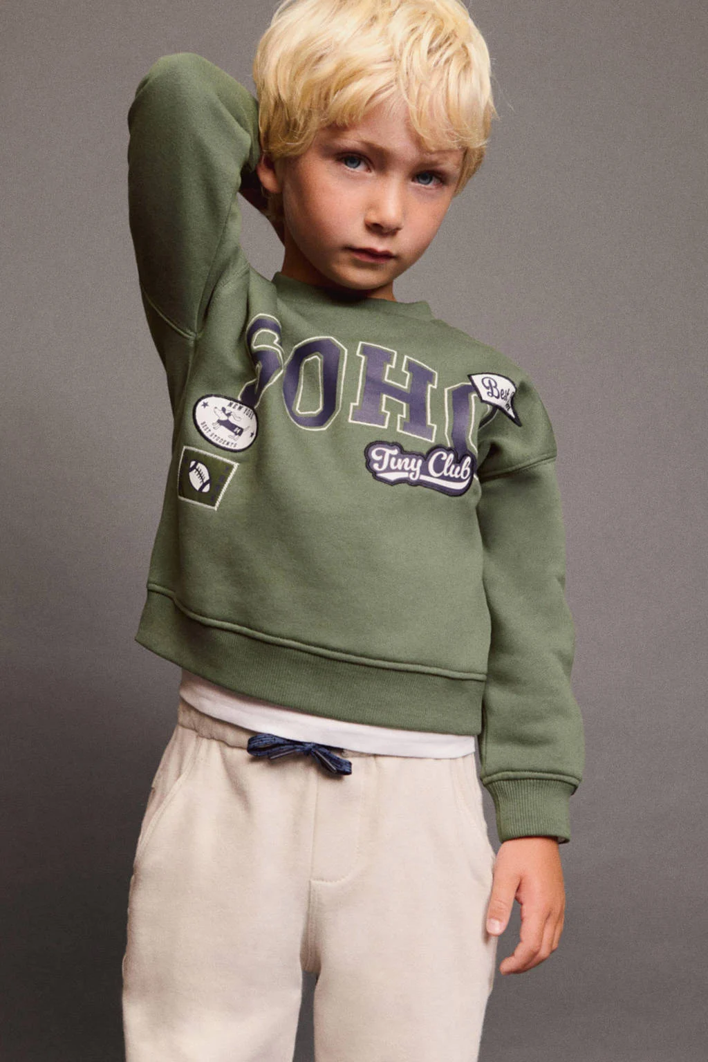 Mango Kids sweater groen