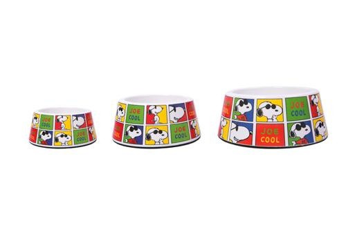 Alimentador de cães Snoopy Joe Cool em melamina