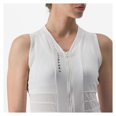 Maillot Sans Manches Femme Castelli Anima 4 Blanc Ivoire