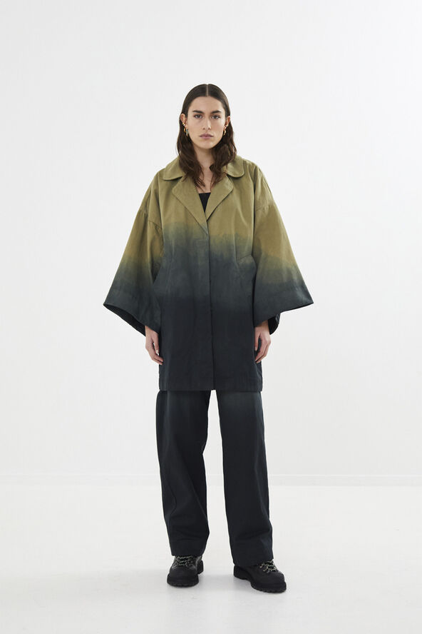 Rabens Saloner Flow drill oversize jacket - Jacqli Army combo
