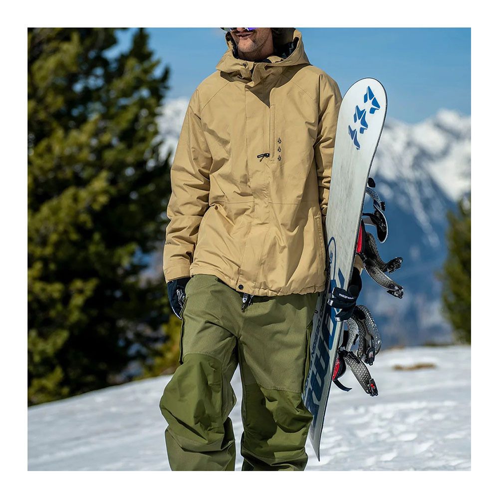 Volcom DUA INS GORE - Veste ski Homme dark khaki