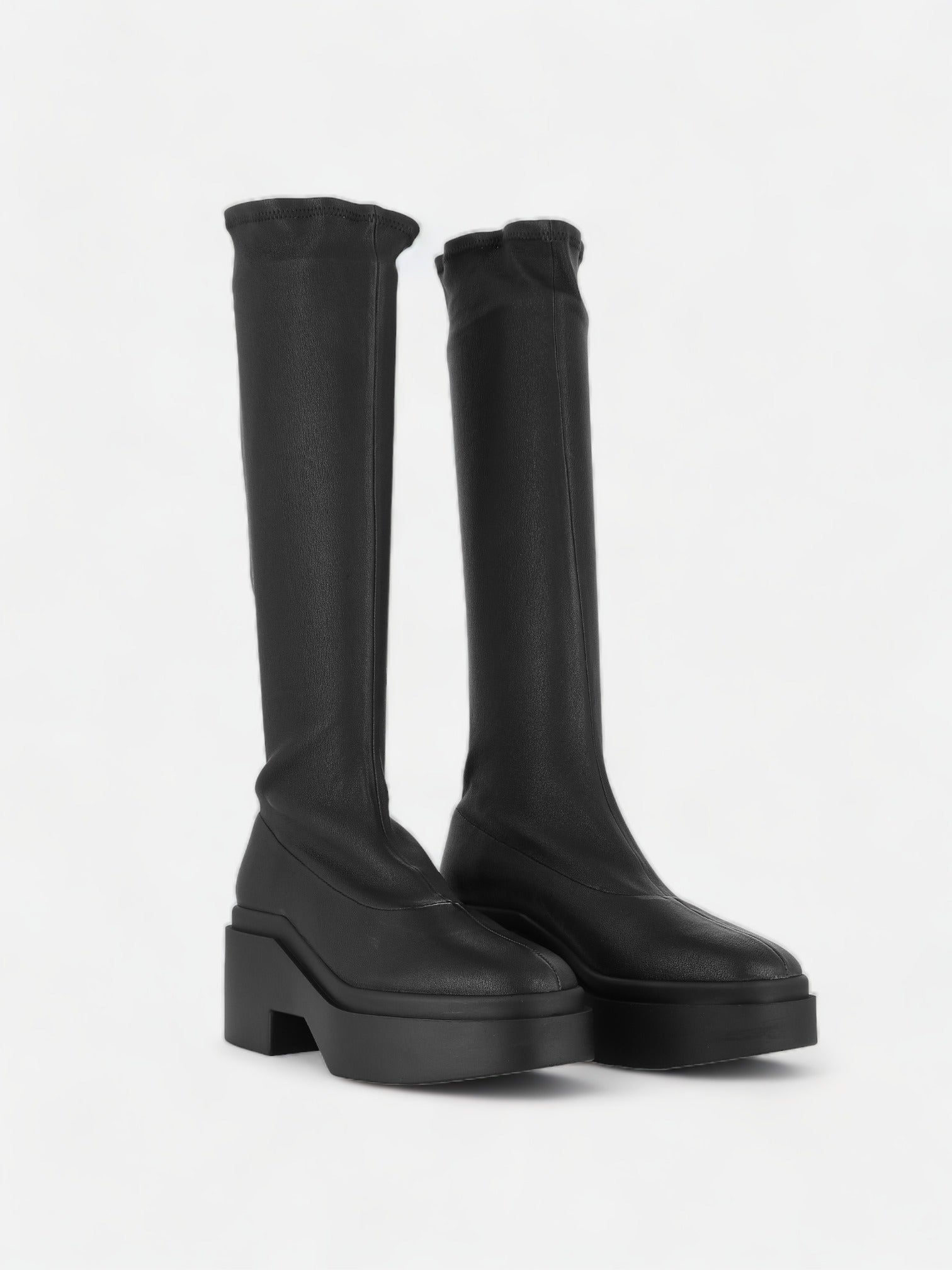 HIGH BOOTS - NOVA boots, stretch lambskin black
