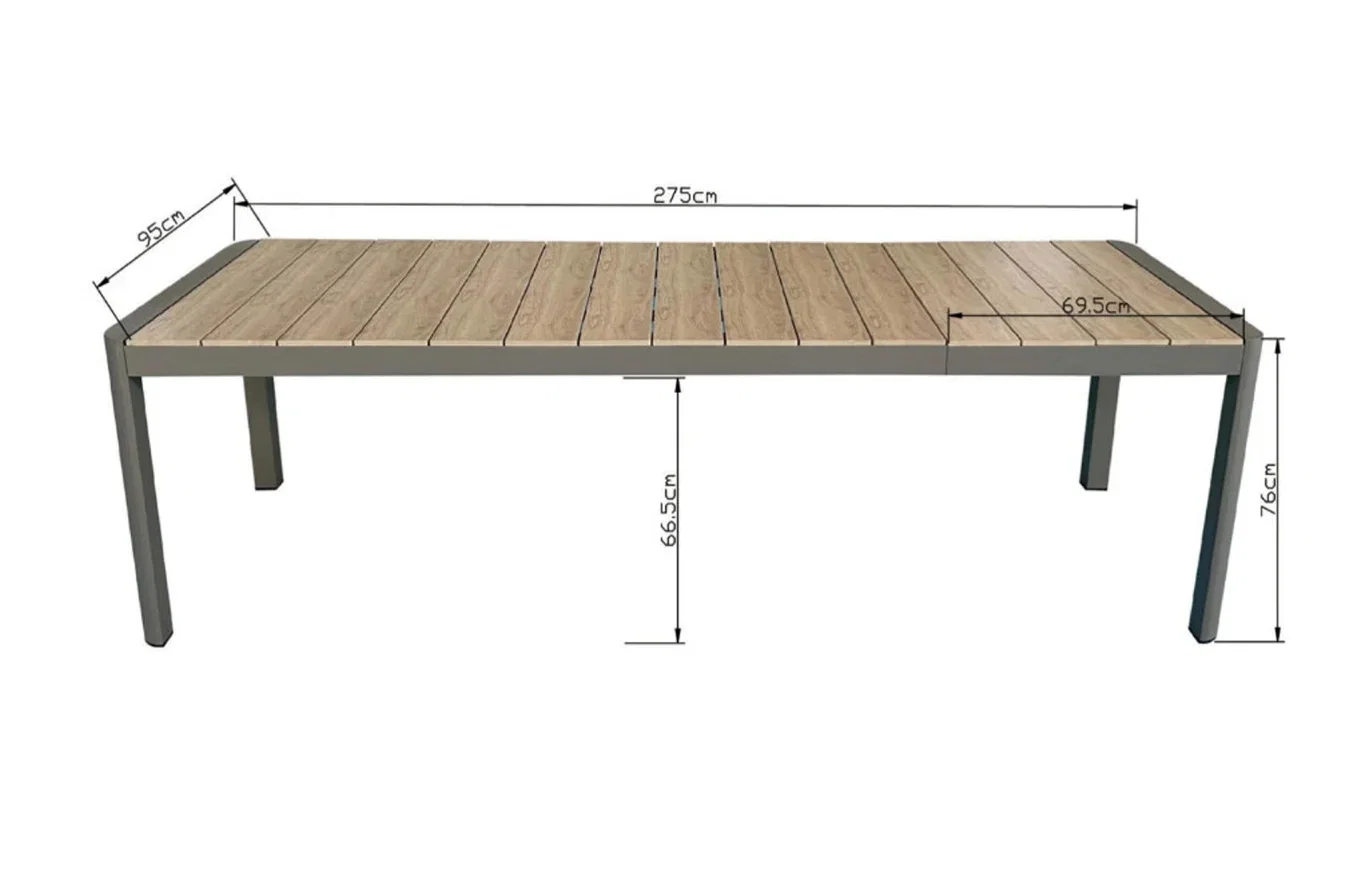 Skanden Spisebord Lysekil Lengde 205 cm