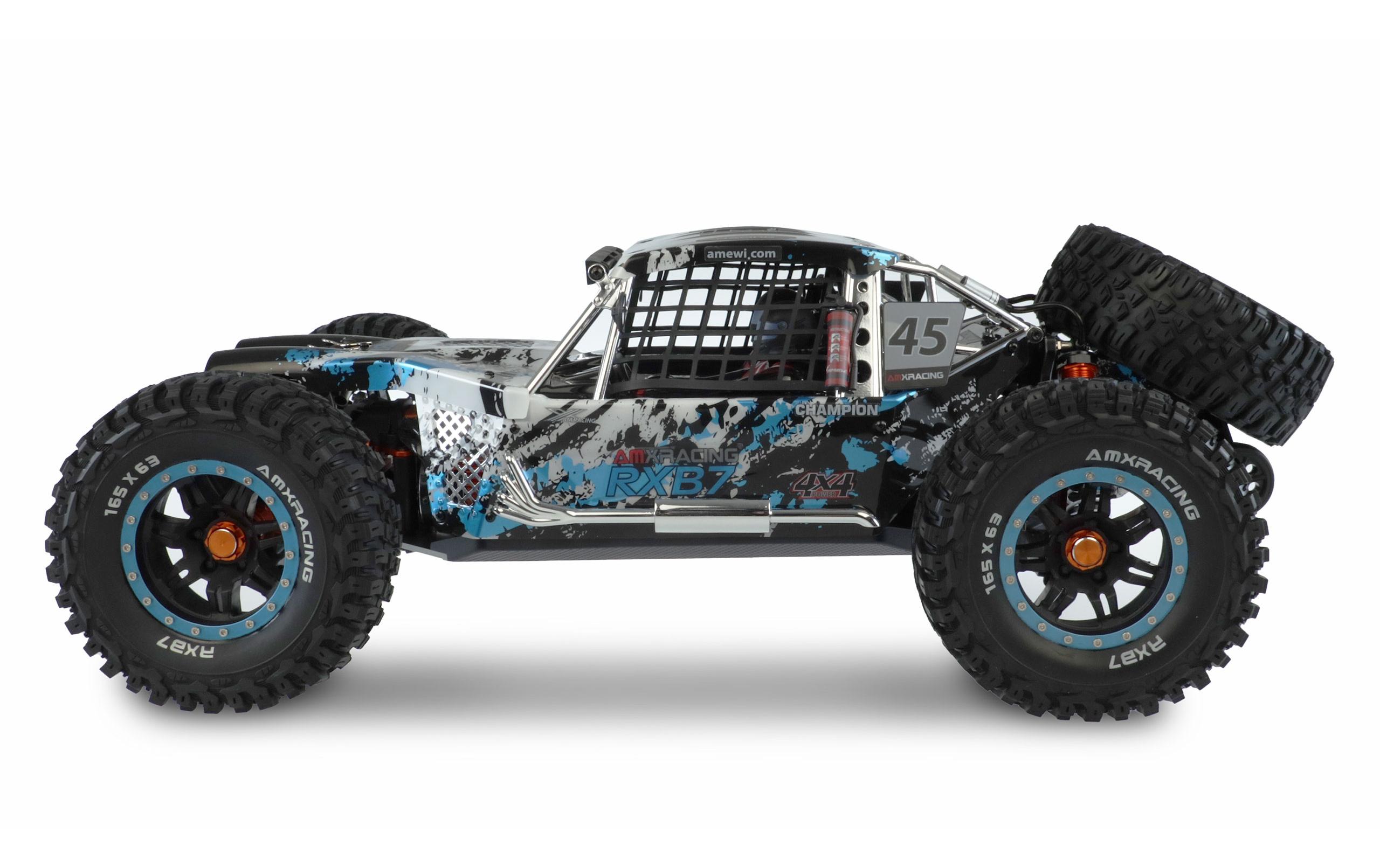 Buggy AMXRacing RXB7 6S, 4WD, Blau, 1:7, RTR<br>Dune Buggy im Massstab 1:7 mit starkem Brushless Antrieb