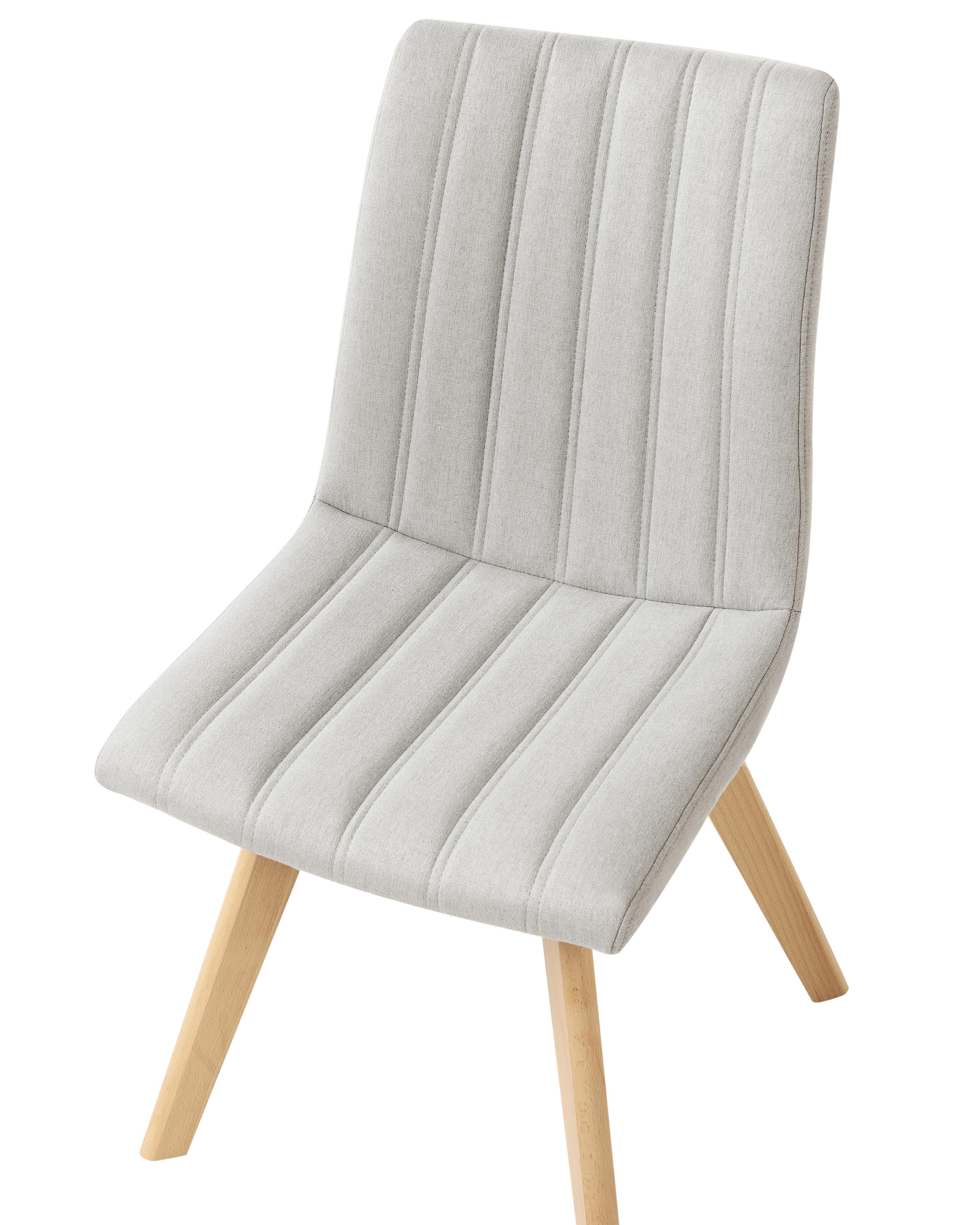 Set van 2 eetkamerstoelen CALGARY Lichtgrijs