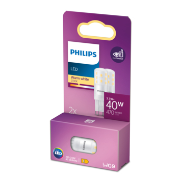 Philips LED capsule G9 3,2W 470 lm 2700K 2 stuks
