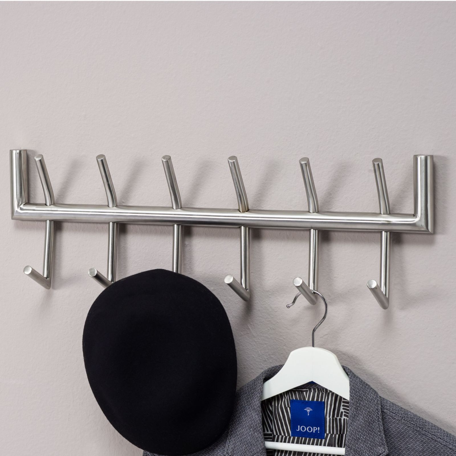 Wandgarderobe - silber - 60 cm