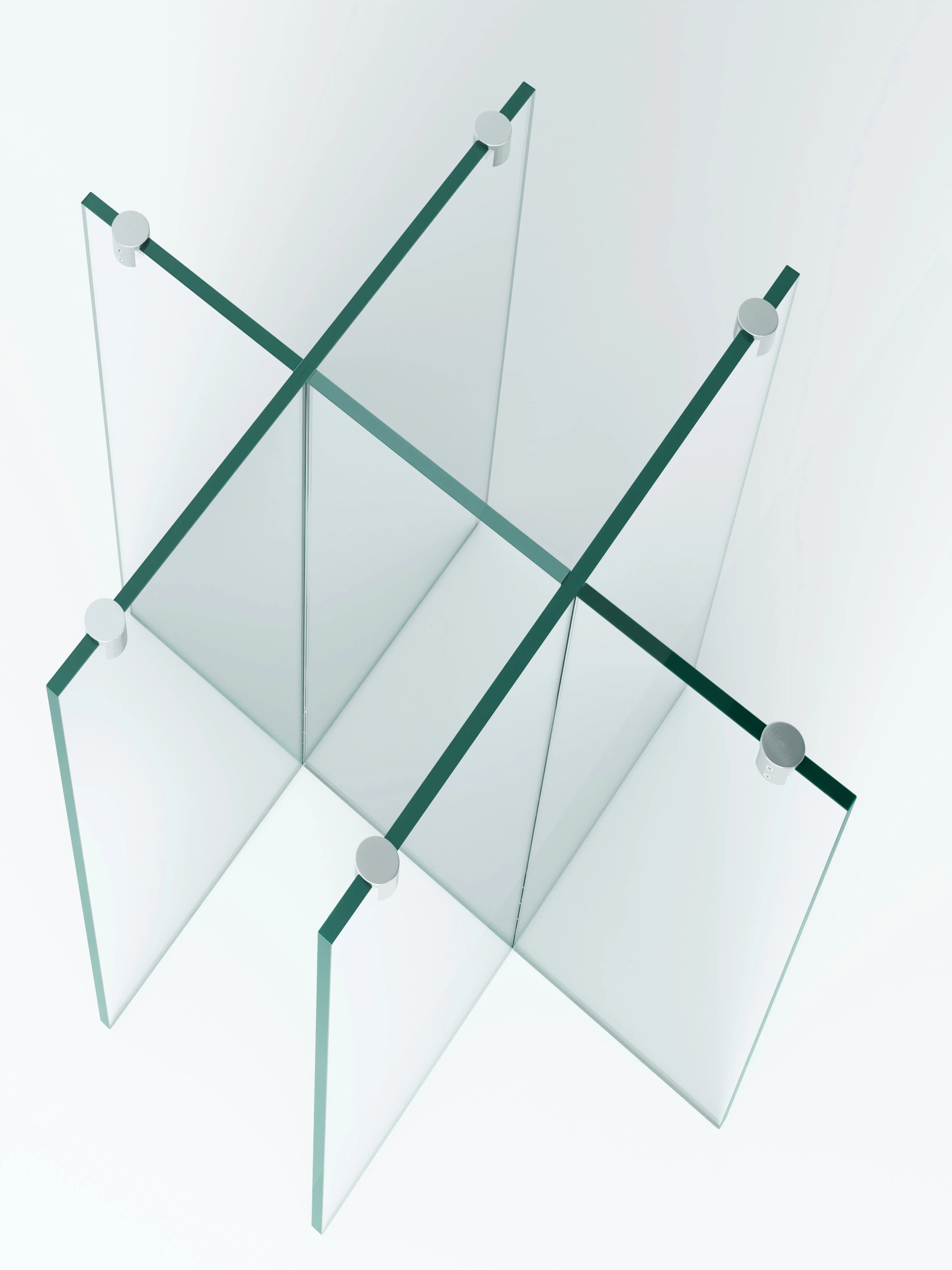 Ronde glazen eettafel Anouk, in verschillende formaten