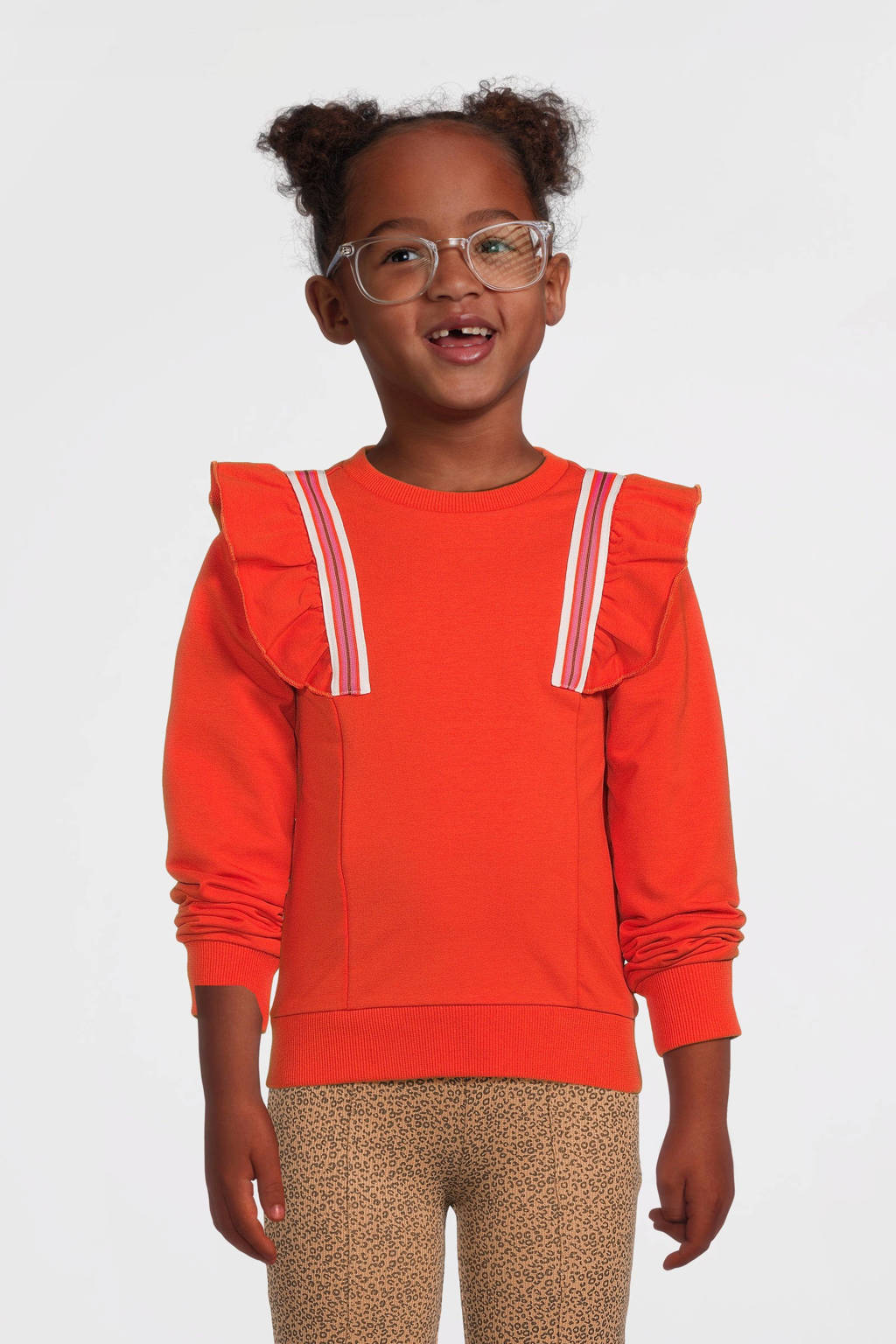 B.Nosy gestreepte sweater Sara brique
