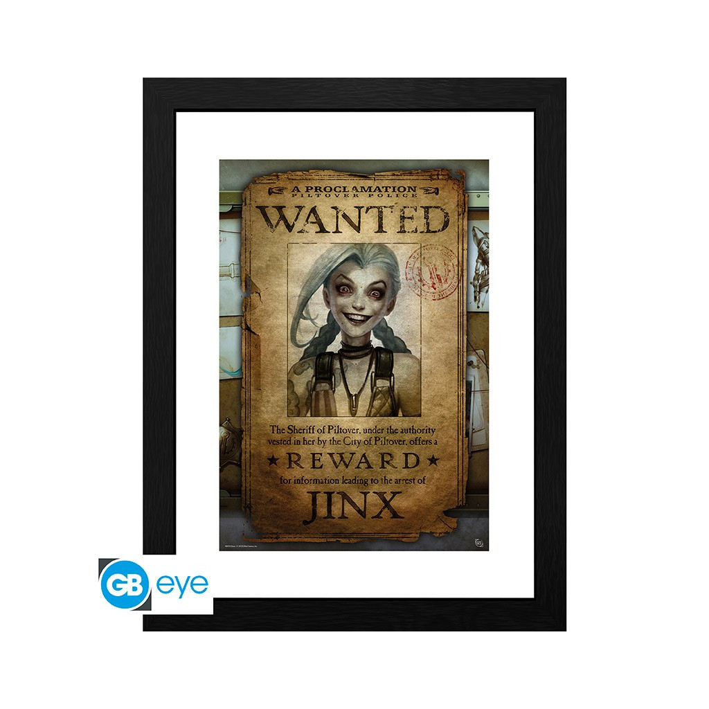 League of Legends - Poster Encadré Jinx Wanted