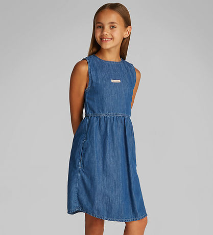 Calvin Klein Kleid - Denim - Mid Serenity Blue