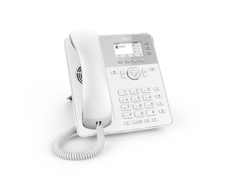 snom Tischtelefon D717 Weiss SIP Telefon
