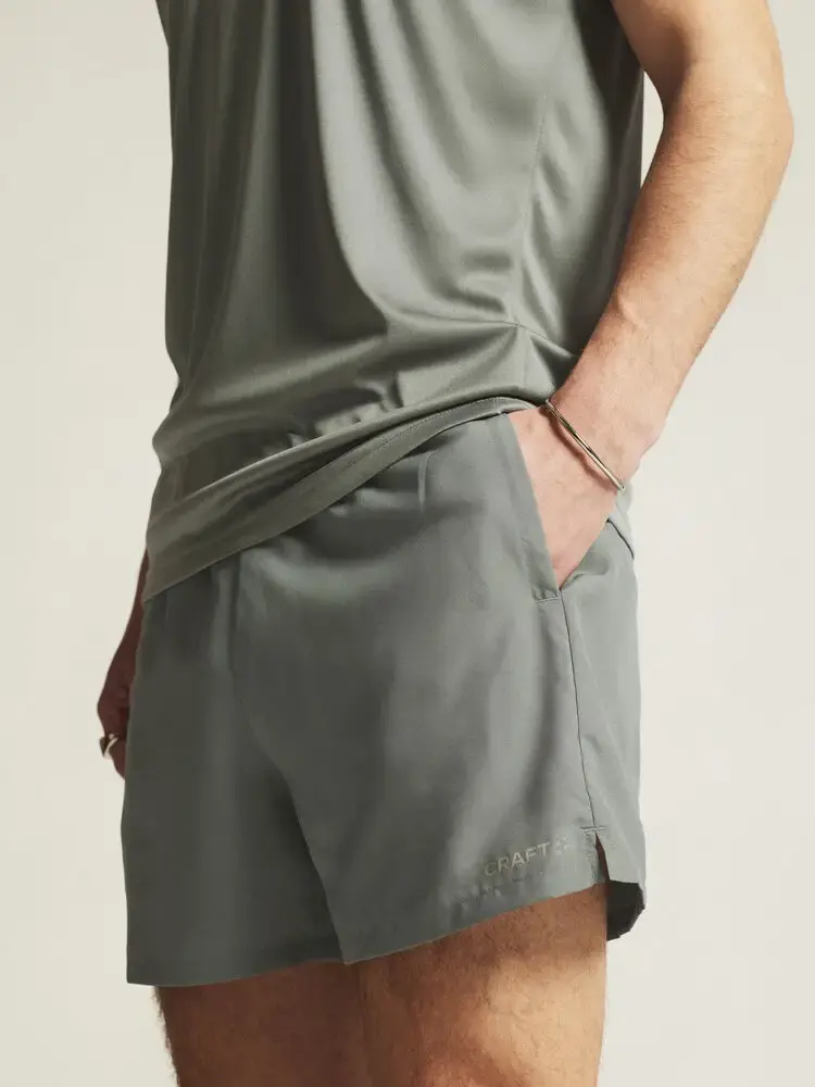 Craft CORE Essence 2 Hardloopbroek Kort Grijs/Groen Dames