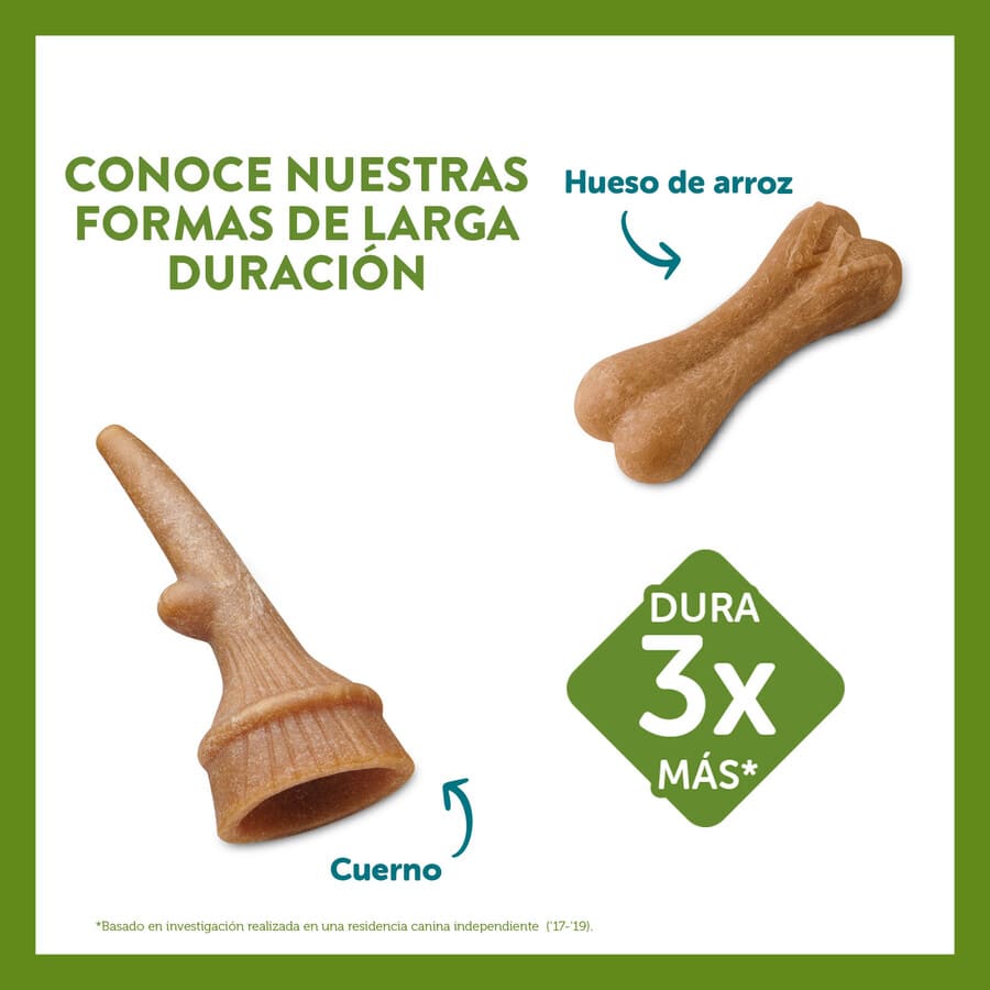 Petiscos Dentais Whimzees em Formato de Chifre para Cães de Porte Médio