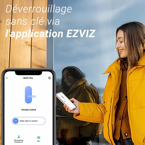 Serrure connectée Ezviz SERRURE DL01 + CAPTEUR PORTE