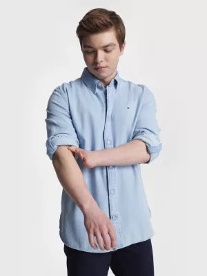 Camisa jeans regular adaptável