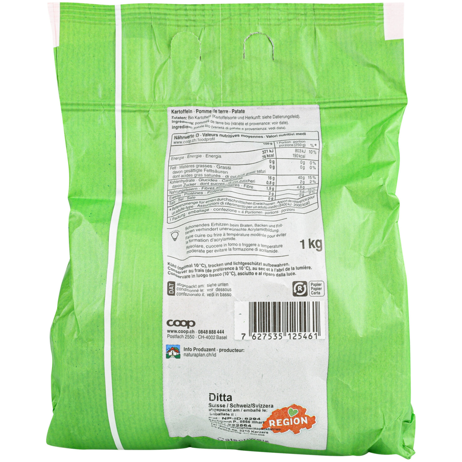 Naturaplan Bio Kartoffeln festkochend -