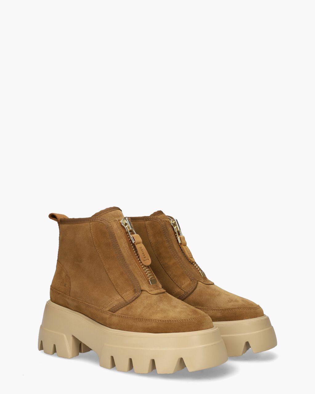 Nubikk Flore Rock Fur Cognac Dames Enkelboots