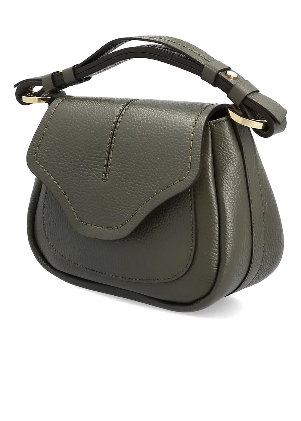 BESACE BEATRIX CUIR KAKI