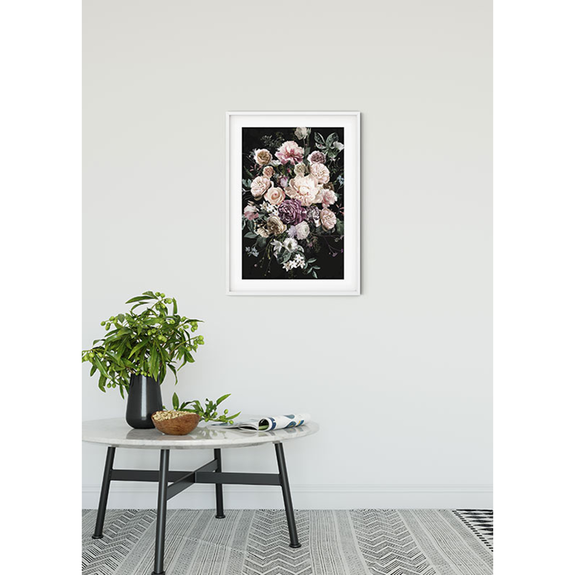 Wandbild CHARMING BOUQUET - bunt - 50x70 cm