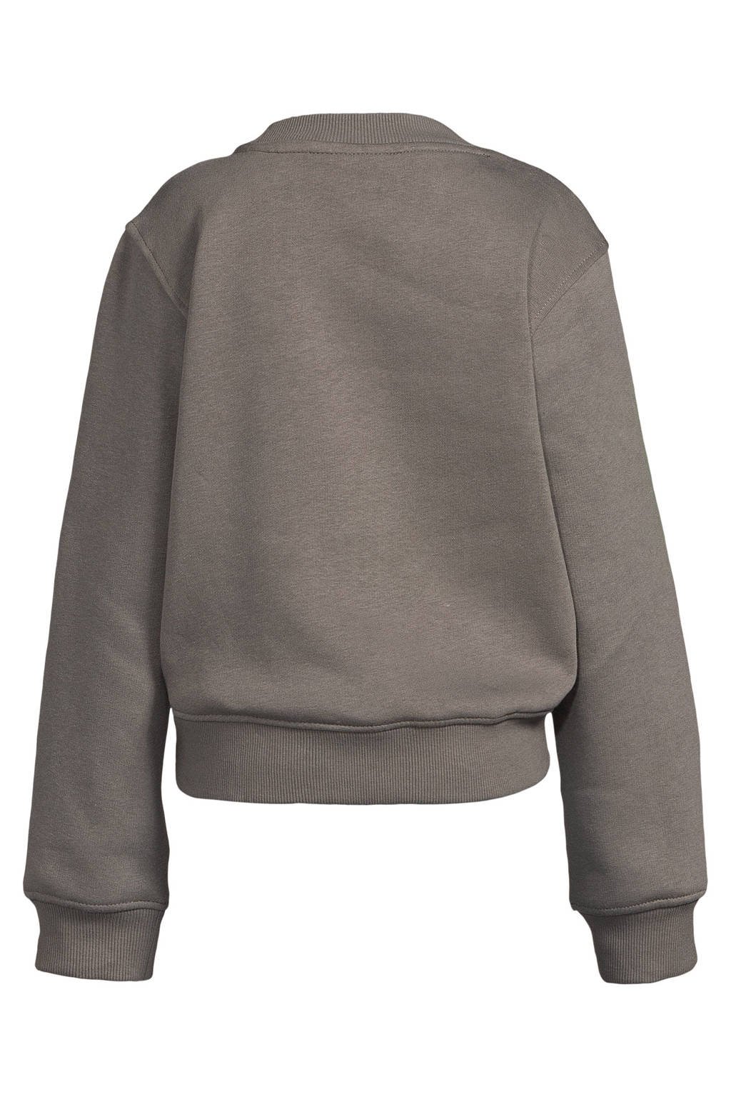 Calvin Klein sweater met logo grijs