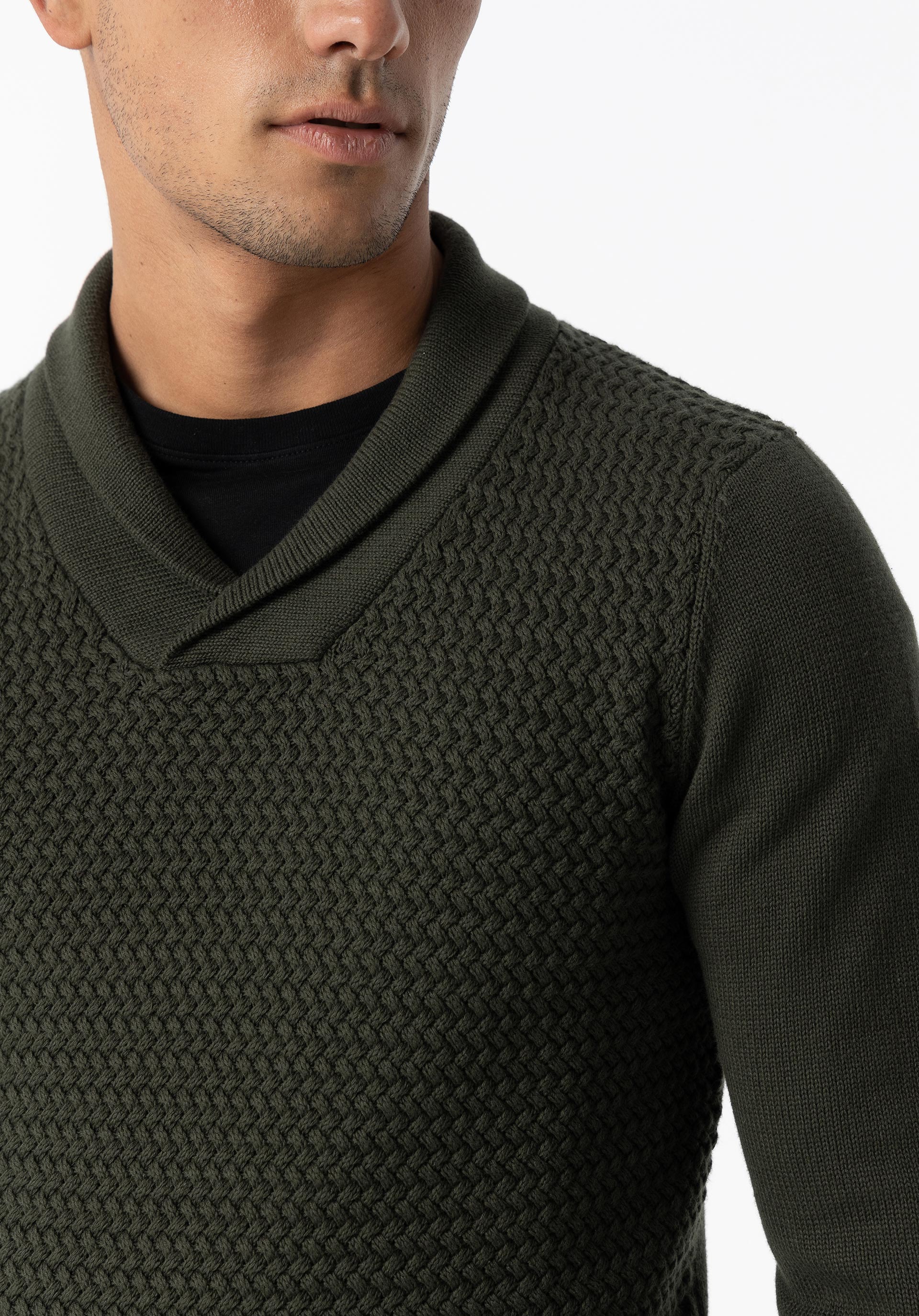 Camisola de Malha Decote Envolvente