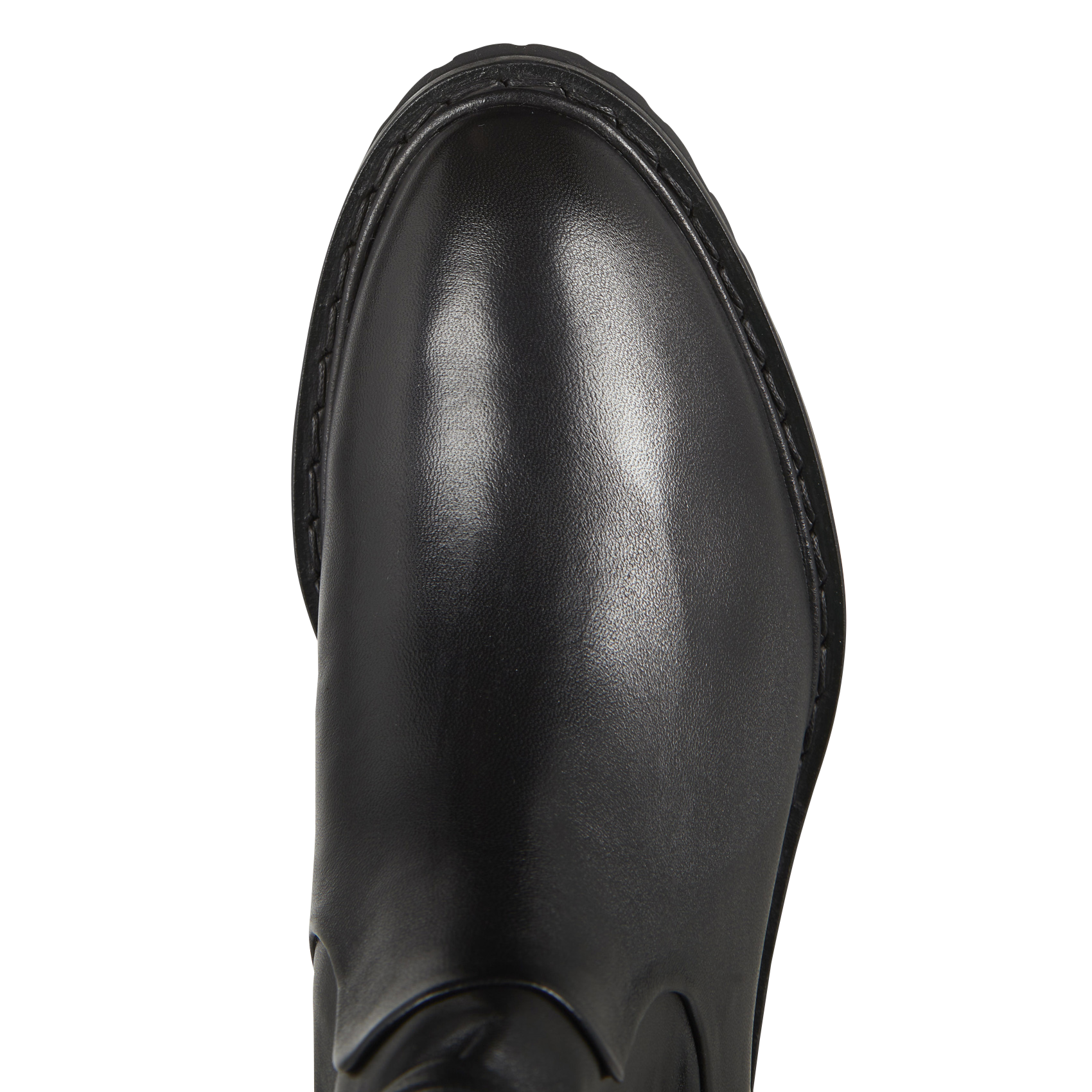 LETIZI - Bottines plates en cuir| Noir