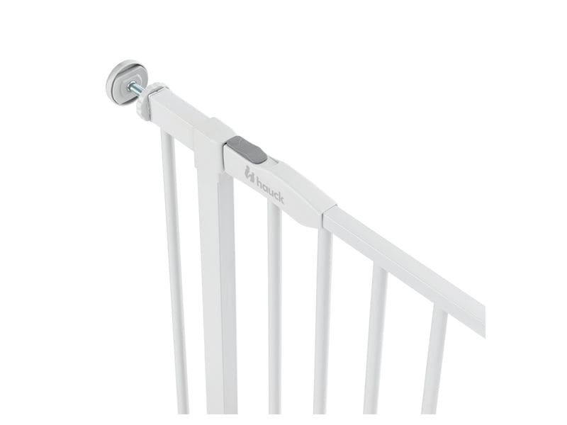 Hauck Türschutzgitter Open N Stop 2 Set  9 cm Weiss Praktisches, manuell schliessendes Tür- und Treppenschutzgitter-Set