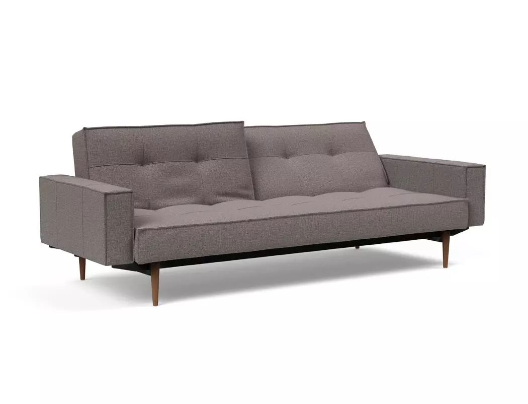 Schlafsofa mit Armlehnen Splitback Styletto dunkel