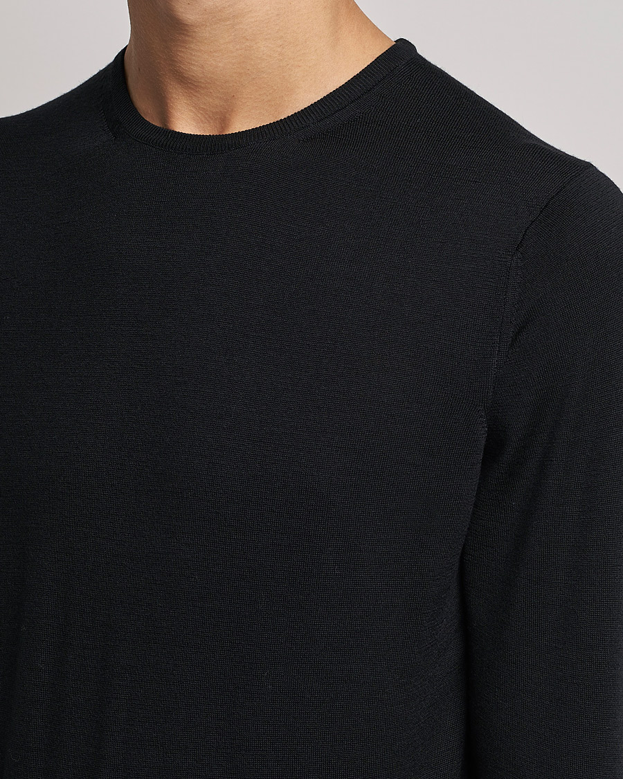 Sunspel Crew Neck Jumper Black