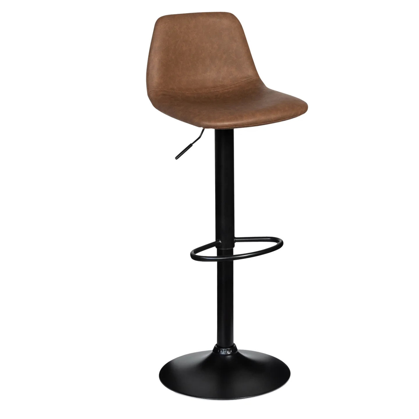 Lot de 2 tabourets de bar TEXAS marron vintage