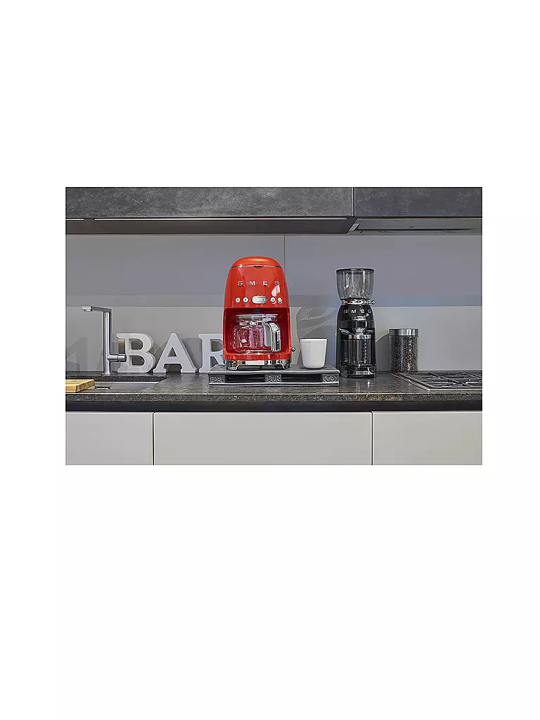 SMEG Filterkaffeemaschine 50s Retro Style Rot DCF02RDEU rot
