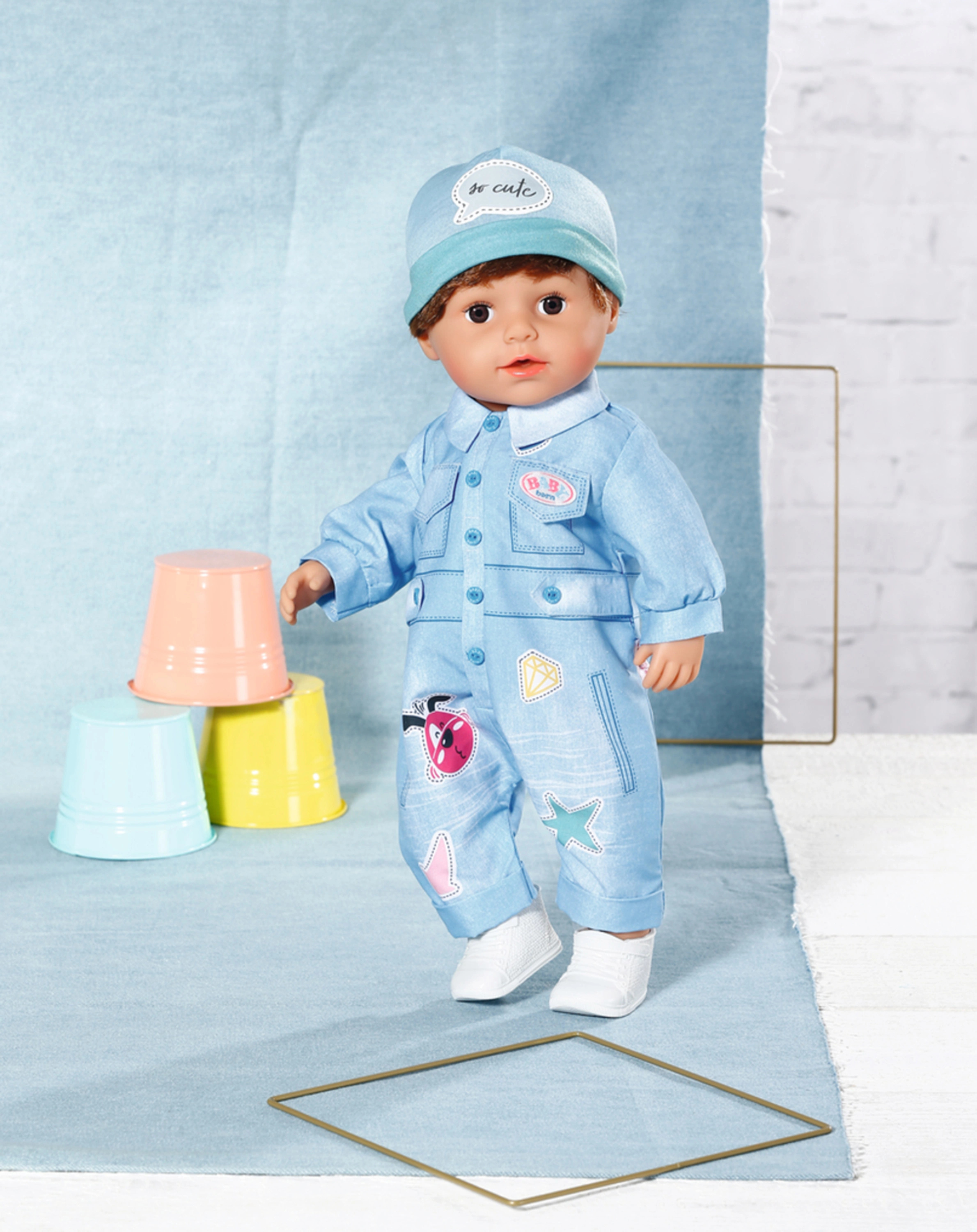 BABY born® Deluxe Jeans-Overall 43cm
