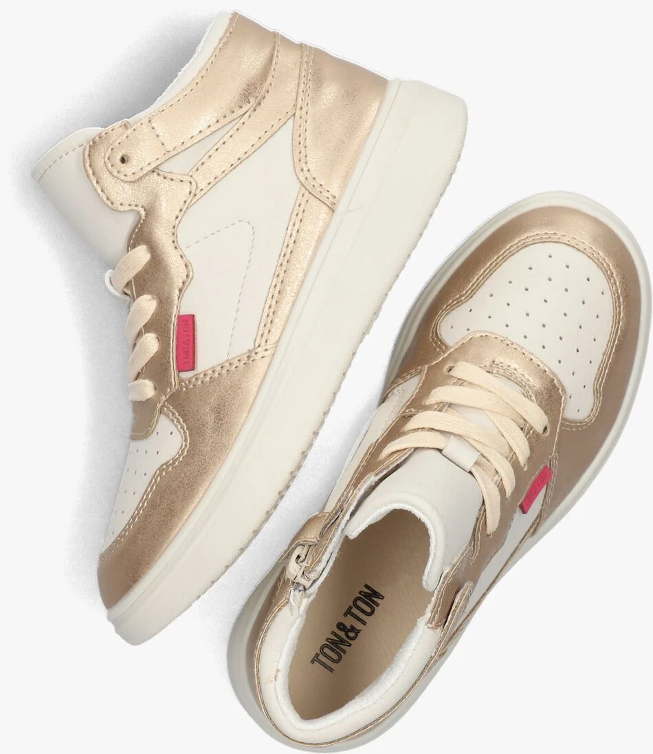 TON & TON gouden ton & ton hoge sneaker selma