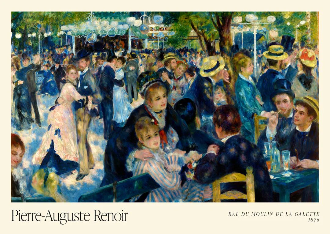 Bal du le Moulin de la Galette Kunstausstellung von Pierre A. Renoir